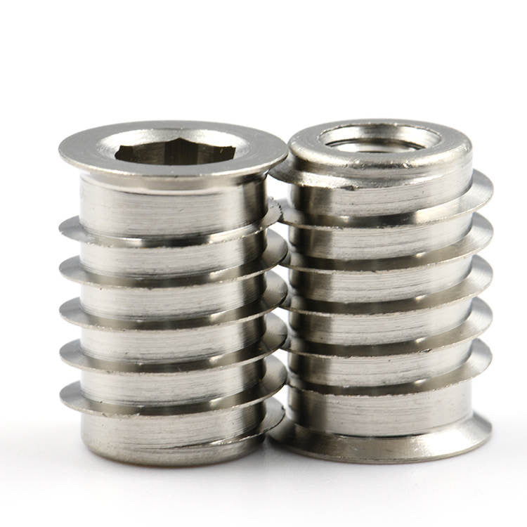 Premium quality stainless steel insert nuts for HARDWOOD